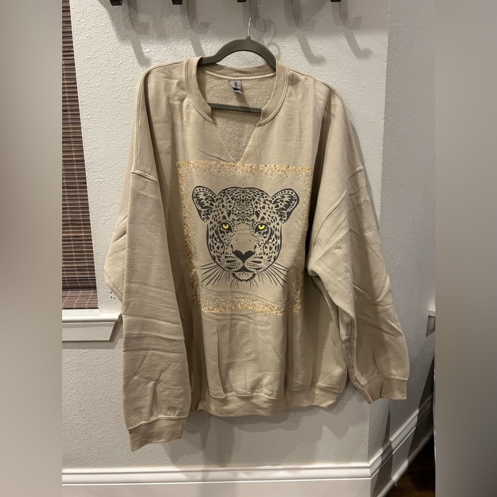 Leopard portrait hoodie - 3x